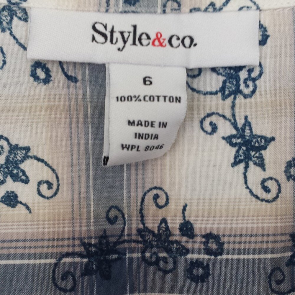 Style & Co Collared Blouse - Picture 8 of 9